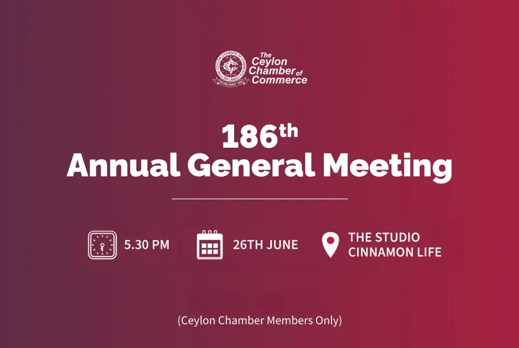 Central Bank Governor to Address Ceylon Chamber’s 186th AGM