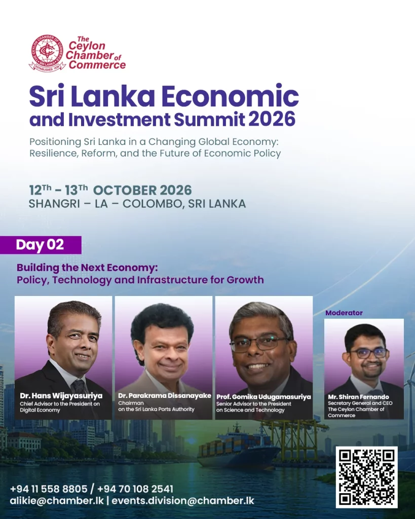 Sri Lanka Economic & Investment Summit 2026 to Examine the Next Phase of Growth, Reform and Competitiveness